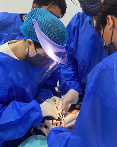 V Dental SS2 Dr Koh performing a dental implant